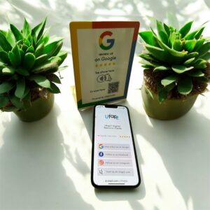 Google Review Stand - Multiple Socials included