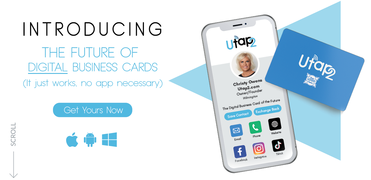 Welcome to UTap2! The future of digital business cards is here!